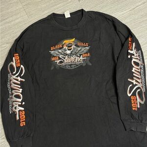 Sturgis Rally Sturgis Black Hills Motorcycle Long Sleeve T Shirt Sz 3XL Vintage